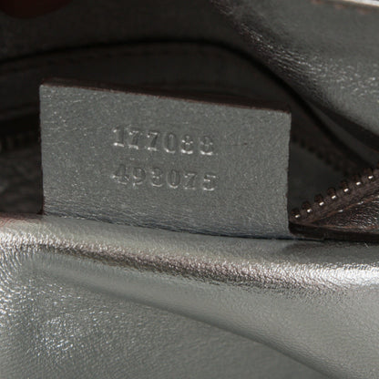 Gucci Python Large Indy Top Handle Hobo Silver 8 of 8