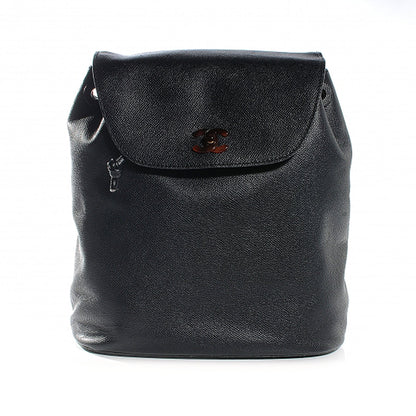 Chanel Caviar Tortoise CC Backpack Black 1 of 7