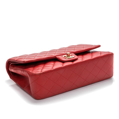 Chanel Lambskin Quilted Medium Double Flap Red 4 of 8