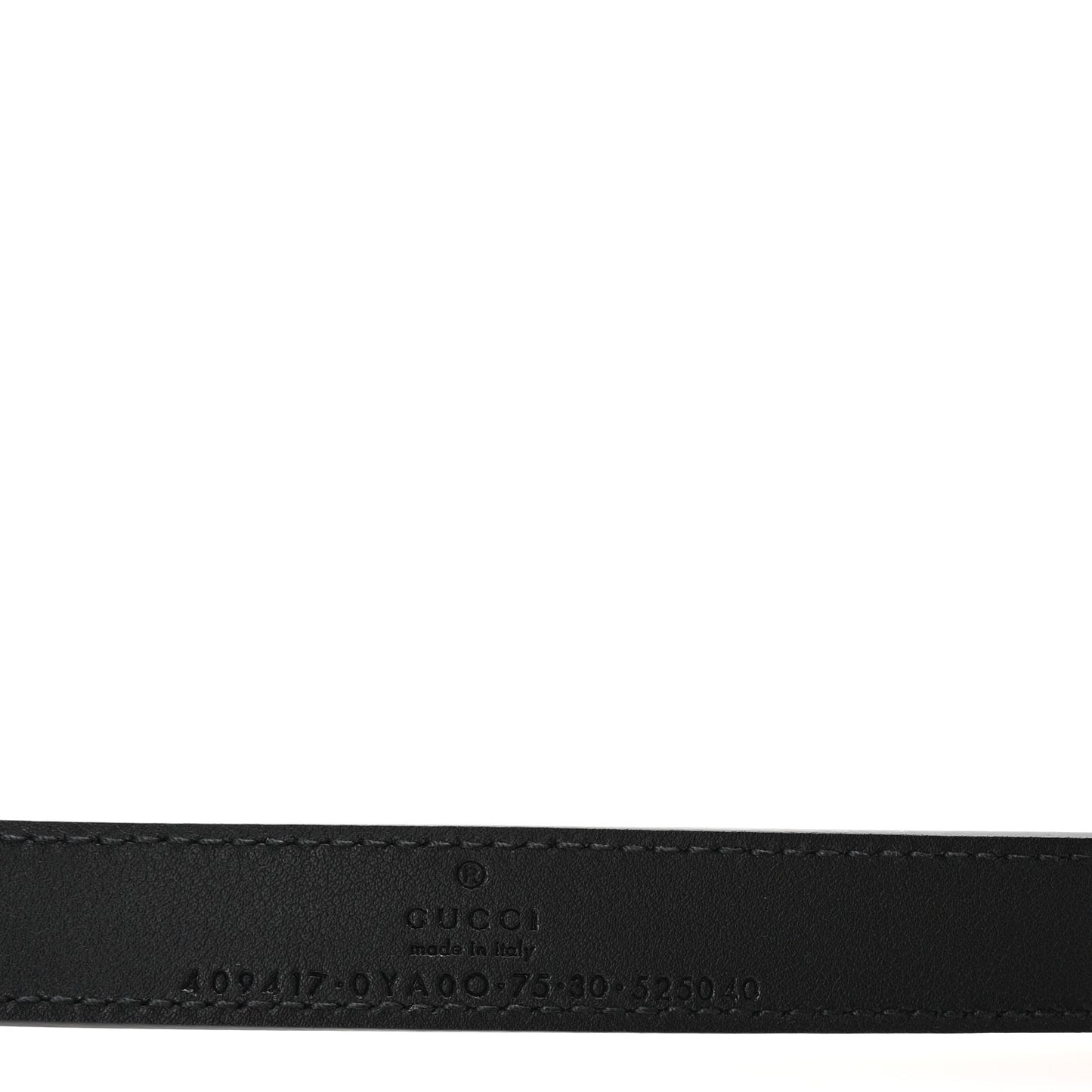 Calfskin Double G 20mm Belt 75 30 Black
