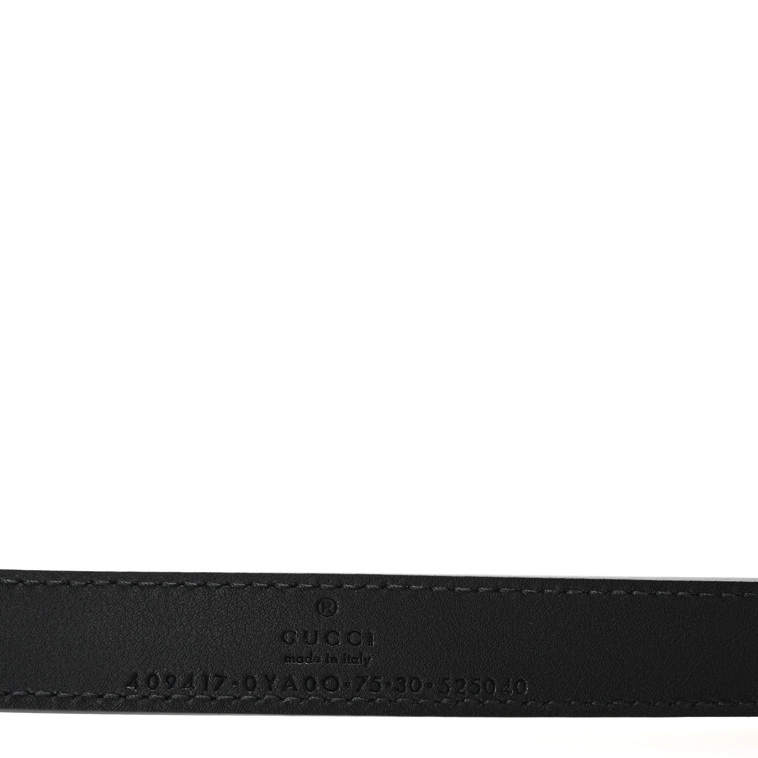 Gucci Calfskin Double G 20mm Belt 75 30 Black 5 of 6