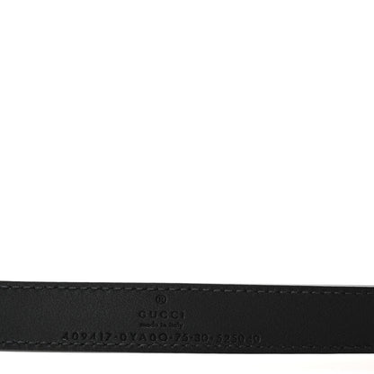 Gucci Calfskin Double G 20mm Belt 75 30 Black 5 of 6
