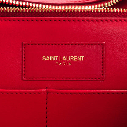 Saint Laurent Calfskin Medium Classic Cabas Y Red 6 of 7