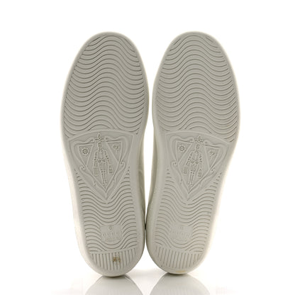 Gucci Calfskin Interlocking G Perforated Womens Ace Sneakers 36.5 White Grey Sky 5 of 10