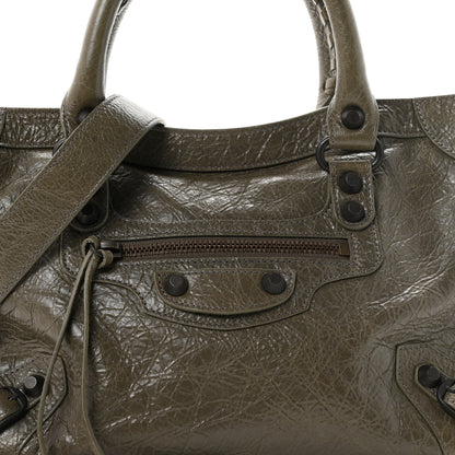 Balenciaga Agneau Arena Classic Hardware Small Le City Army Green 8 of 10