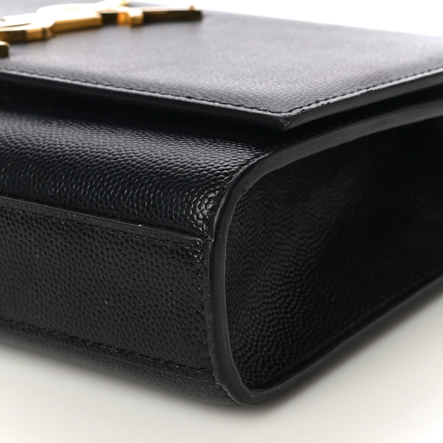 Saint Laurent Grain De Poudre Small Monogram Kate Satchel Black 8 of 10