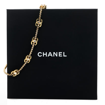 Chanel Metal Crystal CC Marquise Choker Gold 5 of 5