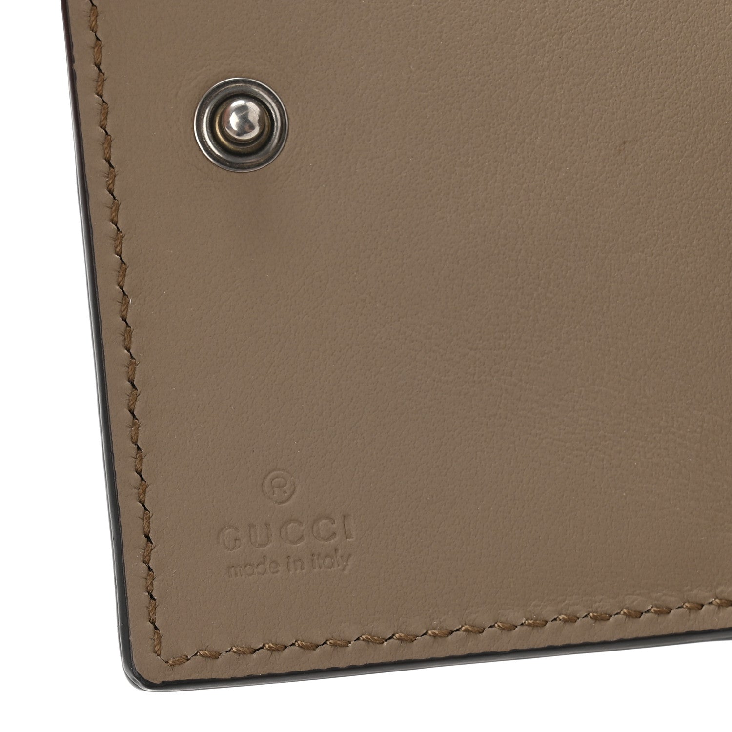 Gucci GG Supreme Monogram Dionysus Card Case Wallet Beige Taupe 6 of 10