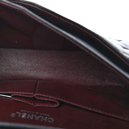 Chanel Lambskin Quilted Medium Double Flap Black 5 of 9