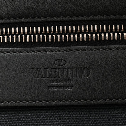 Valentino Garavani Pebbled Calfskin Rockstud Messenger Black 6 of 9