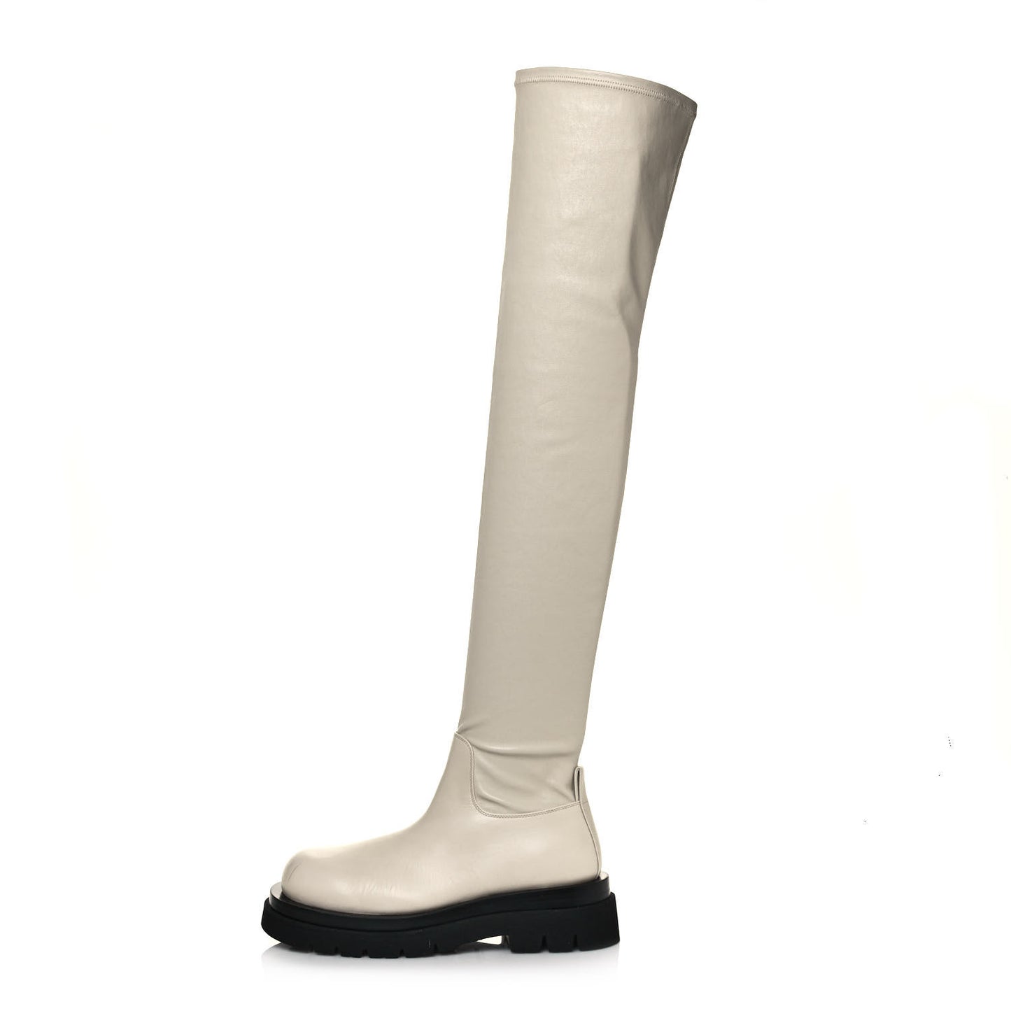 Calfskin The Lug 55mm Over The Knee Boots 38.5 Sea Salt