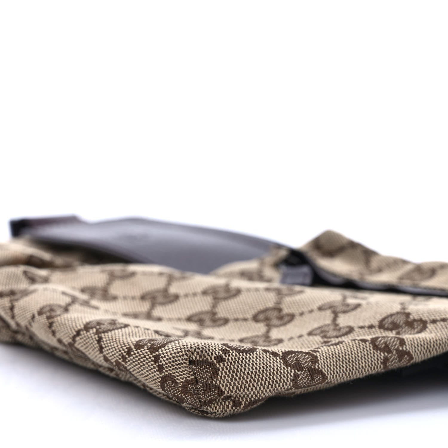 Gucci GG Monogram Double Pocket Belt Bag Dark Brown 8 of 11