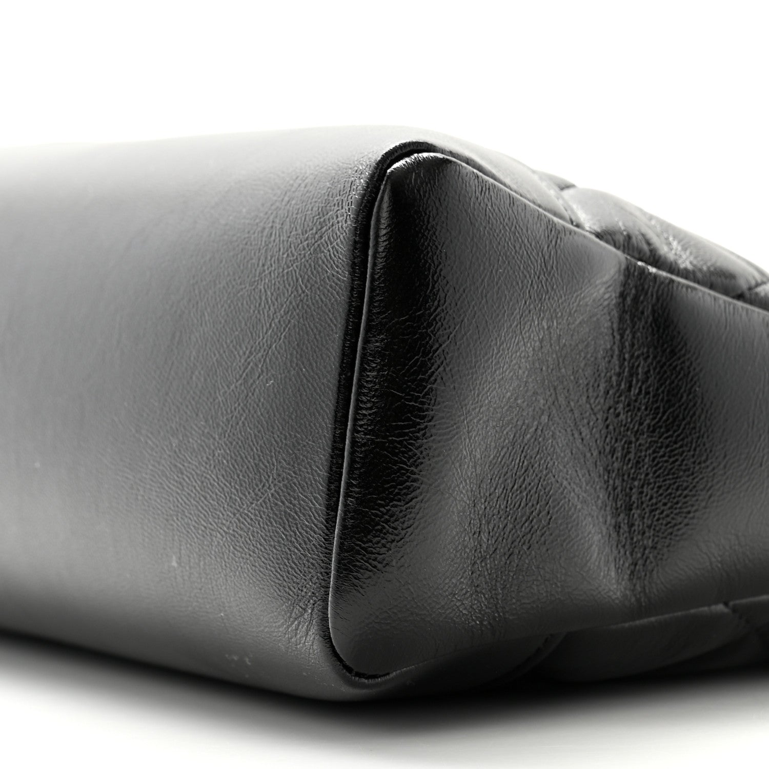 Chanel Shiny Lambskin Quilted 31 Shopping Bag Black 10 of 11