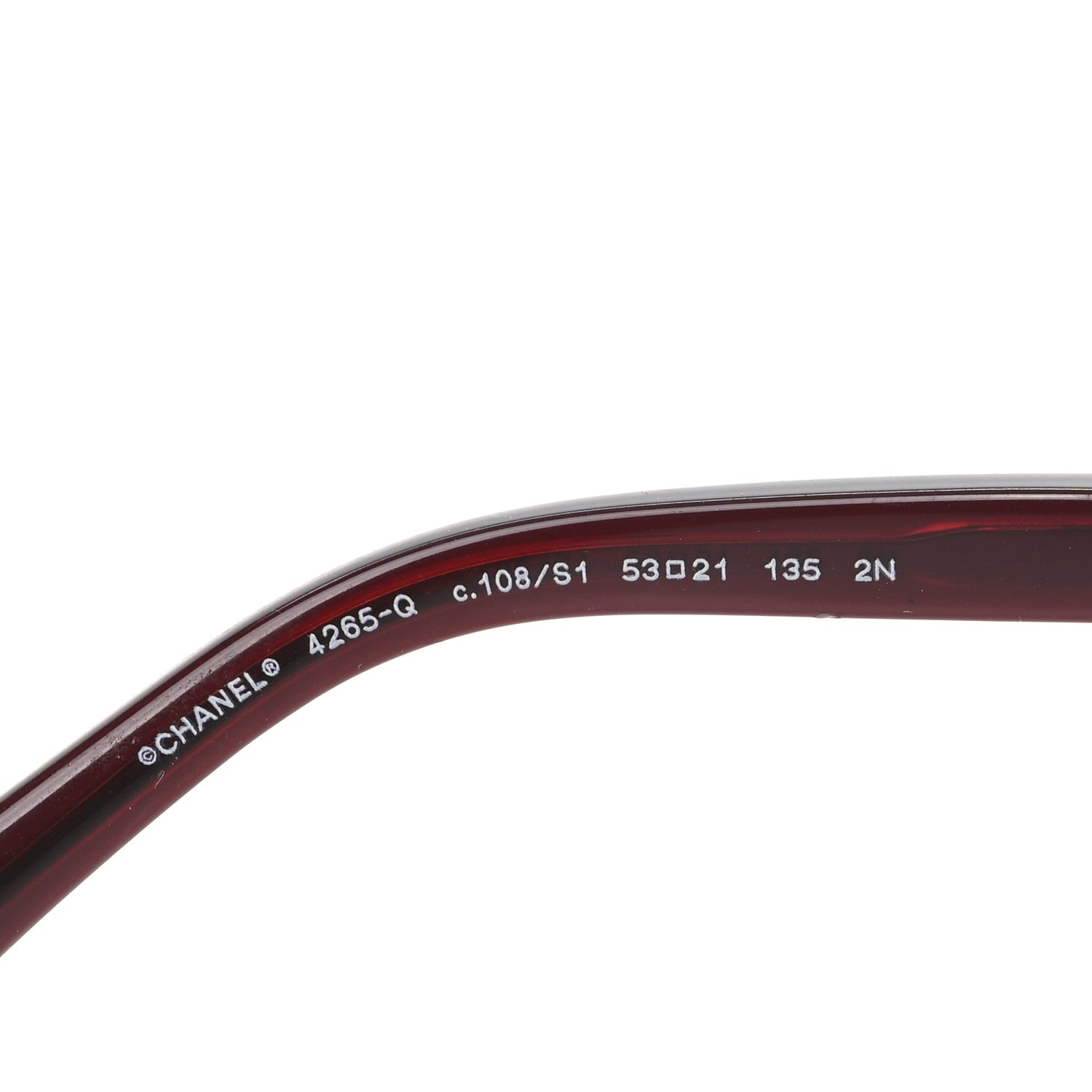 Chanel Metal Calfskin Round Chain Sunglasses 4265-Q Brown 5 of 7