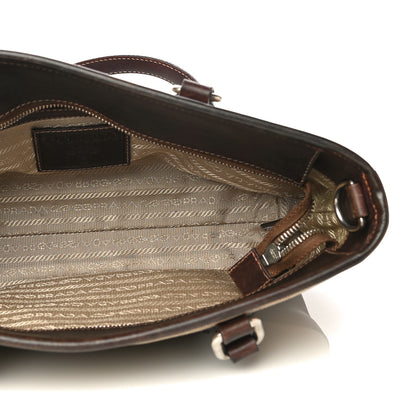 Prada Jacquard Logo Tote Corda Moro 5 of 27