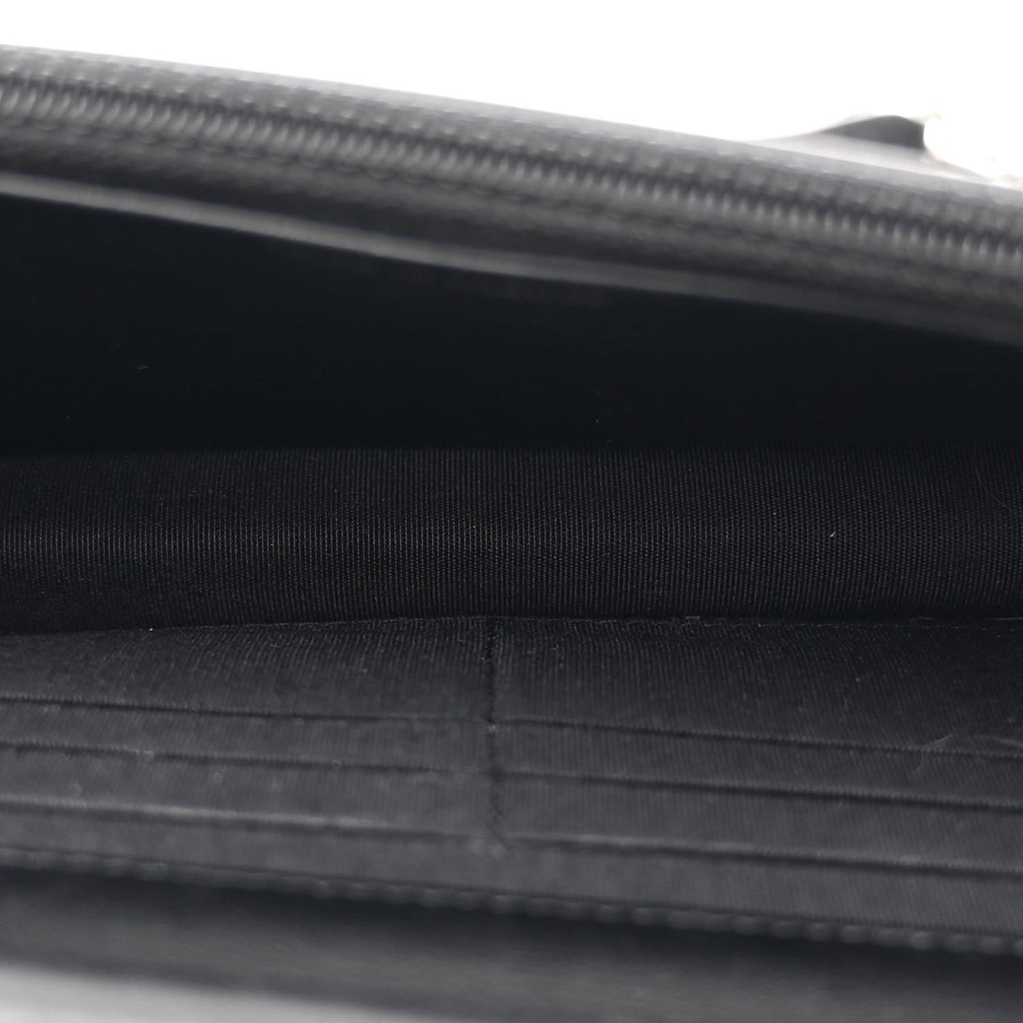 Caviar Quilted Boy Wallet On Chain WOC Black
