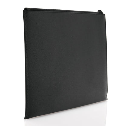 Saint Laurent Grain De Poudre Monogram Monochrome iPad Case Black 3 of 9