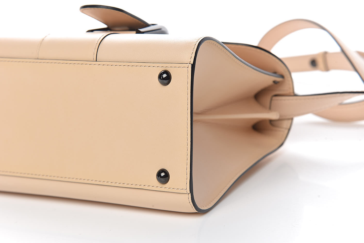 Delvaux Calfskin Mini Brillant Satchel Nude 11 of 12