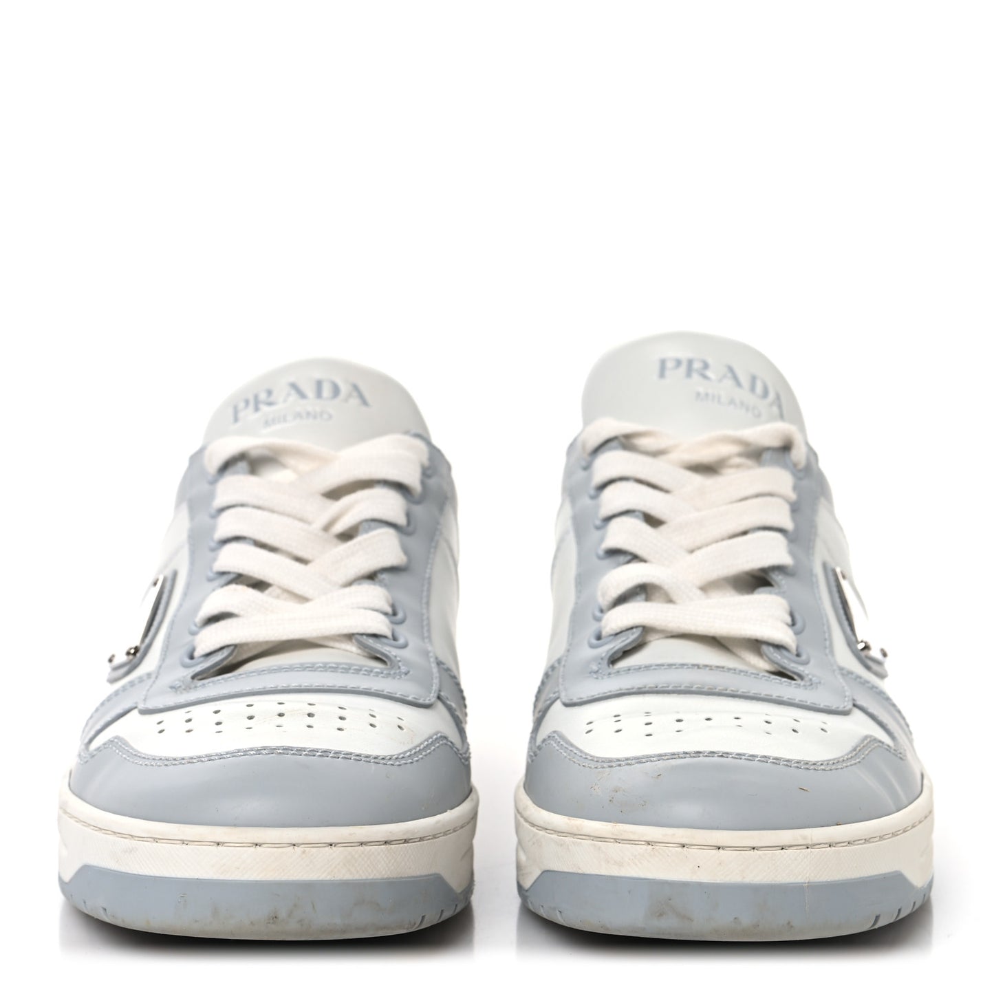 Vitello Sport Spazzolato Rois Triangle Logo Womens Downtown Low Top 30mm Sneakers 40 White Fiordaliso