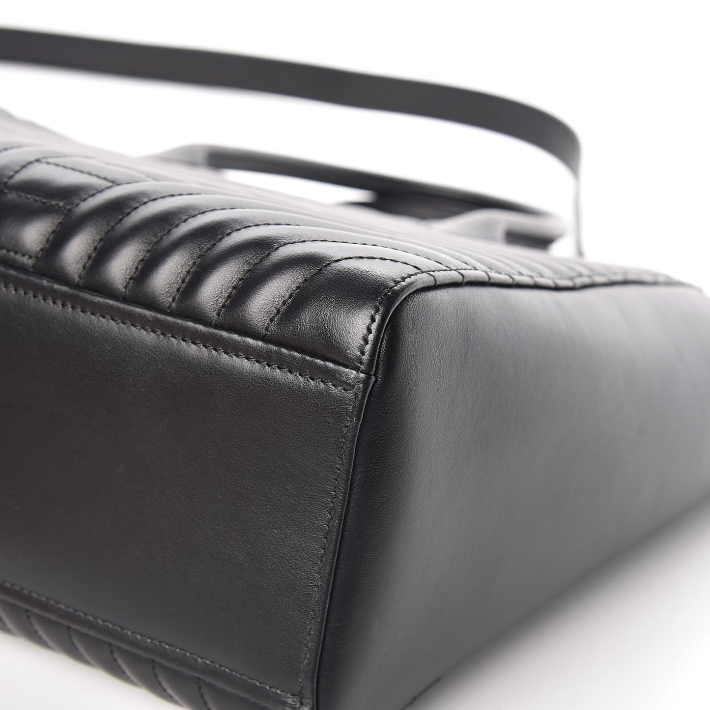 Soft Calfskin Impunture Diagramme Tote Black