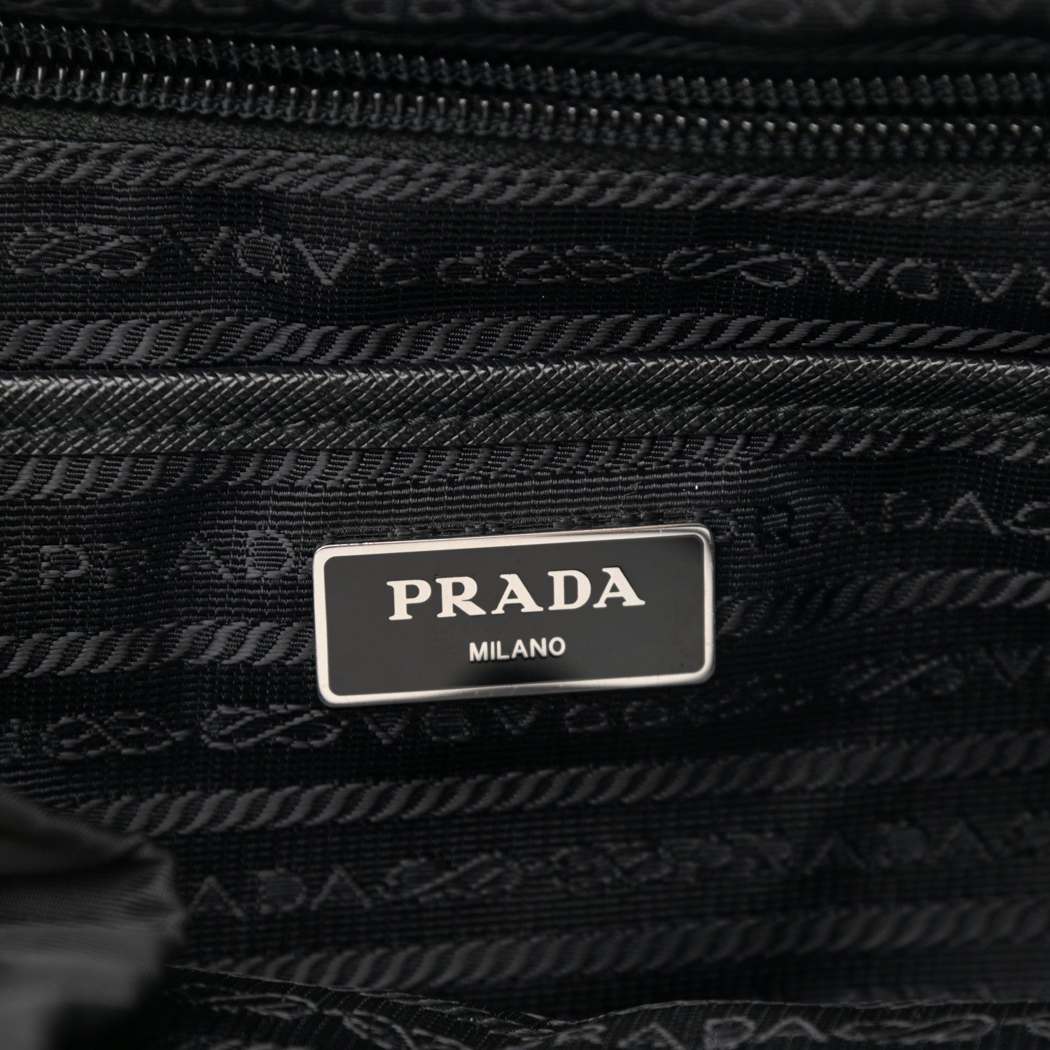 Prada Tessuto Nylon Vela Saffiano Large Backpack Black 4 of 11