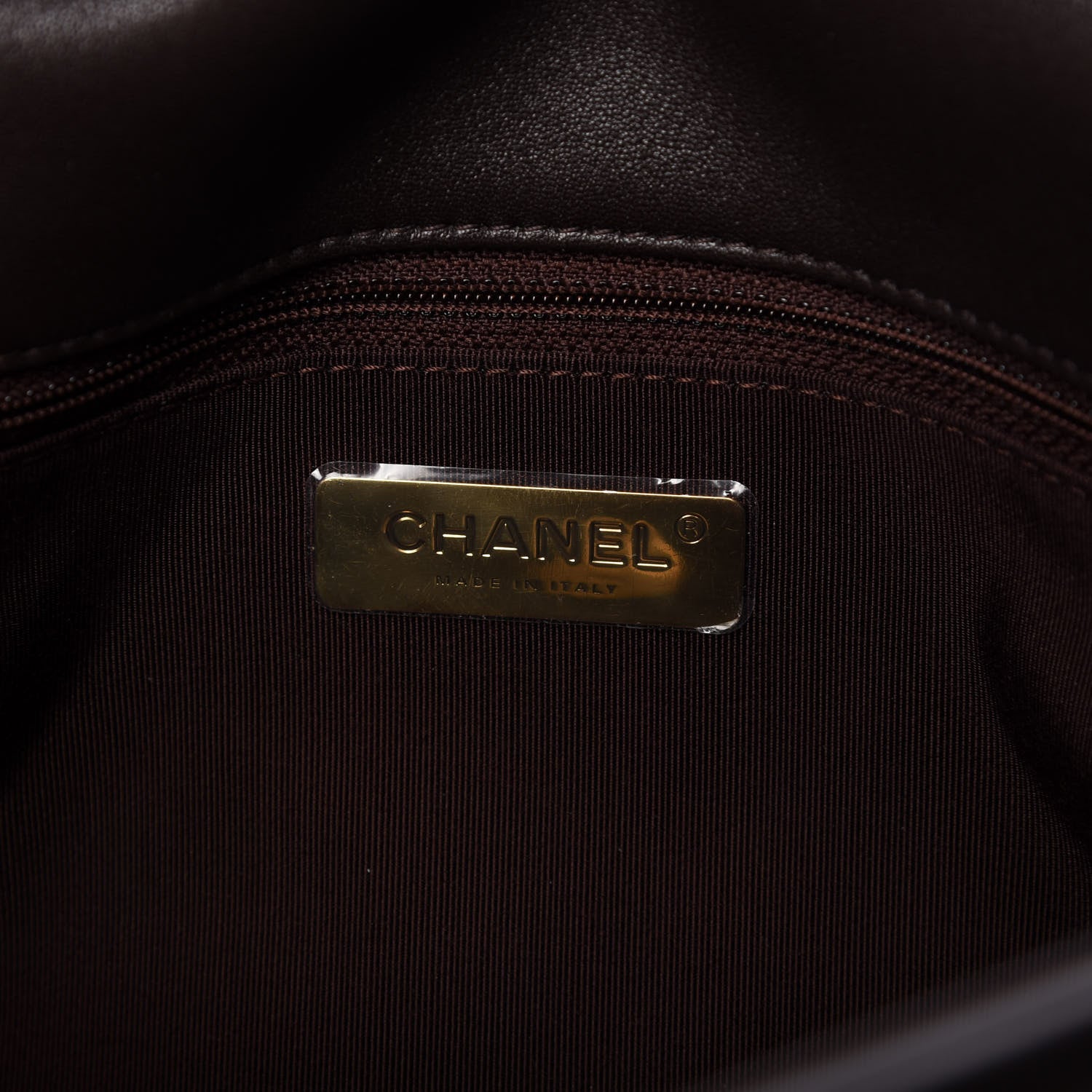 Chanel Lambskin Quilted Large Chanel 19 Flap Dark Brown 8 of 13