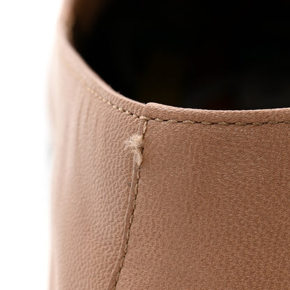 Hermes Goatskin Womens Ancora Moccasin Loafers 38 Beige Argile 11 of 13