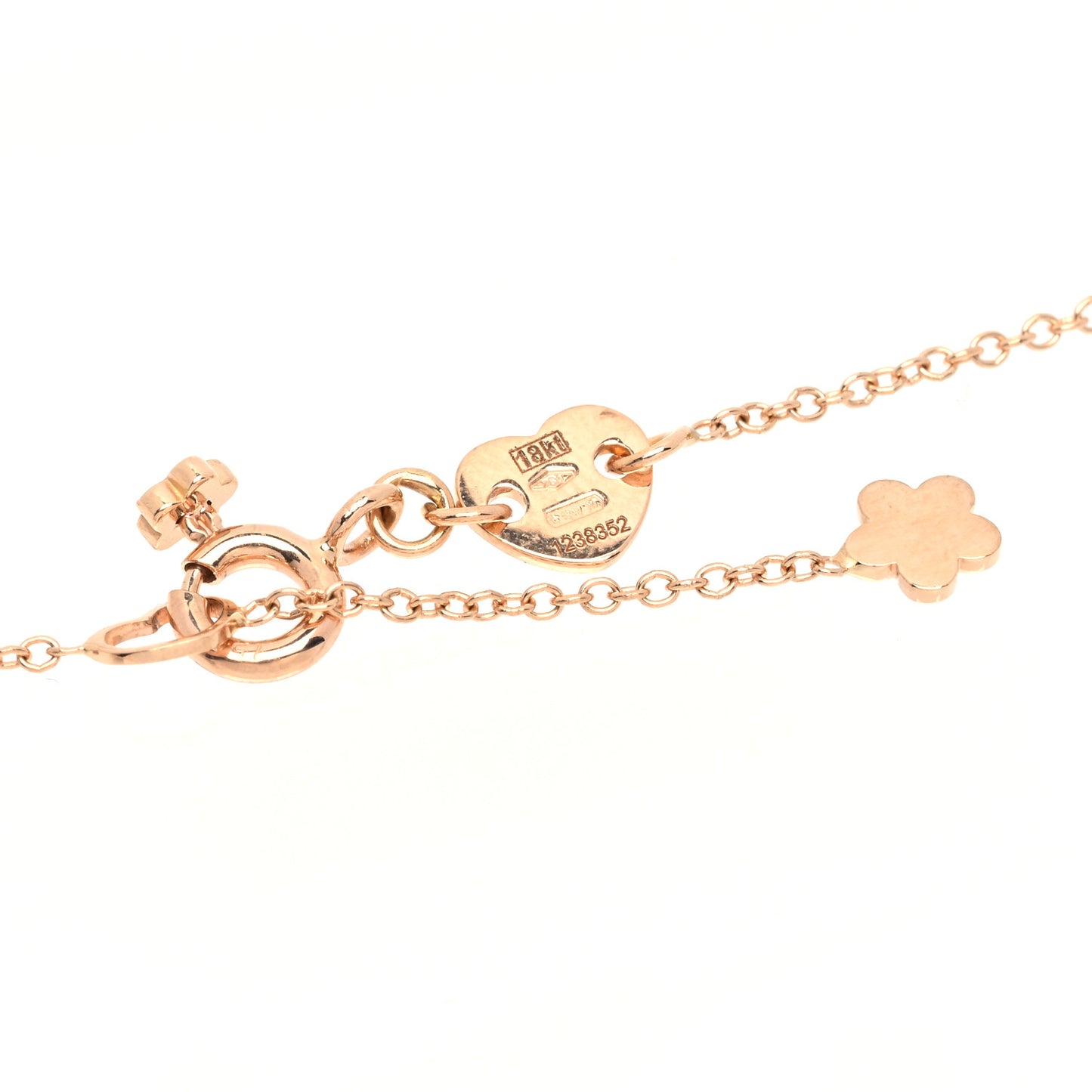 18K Rose Gold Diamond Lapis White Agate Doublet Necklace