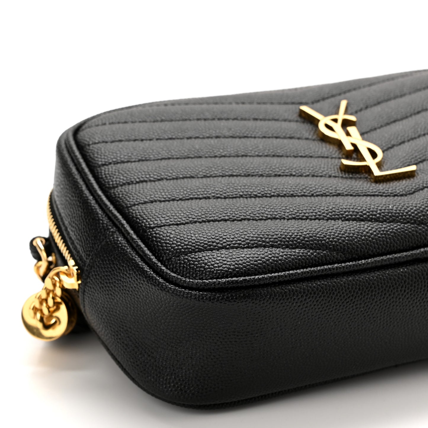 Grain De Poudre Matelasse Monogram Mini Lou Camera Bag Black