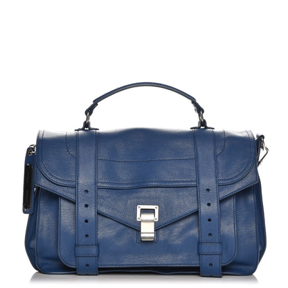 Proenza Schouler Lambskin Medium PS1 Satchel Peacock 1 of 8