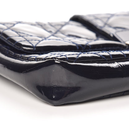 Christian Dior Patent Cannage New Lock Pouch Navy Blue 6 of 10
