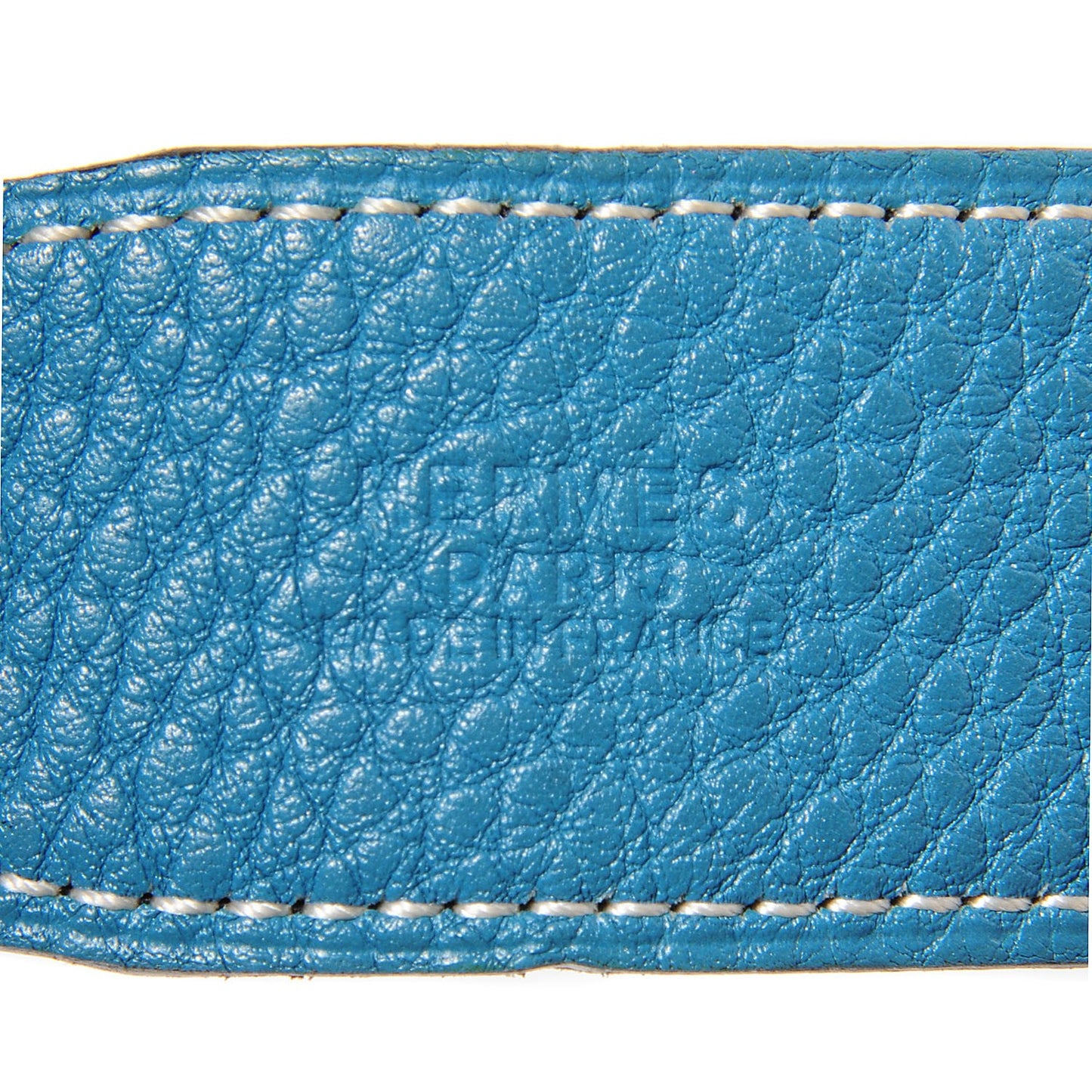 Togo Box 32mm Belt Strap 75 Blue Jean Noir