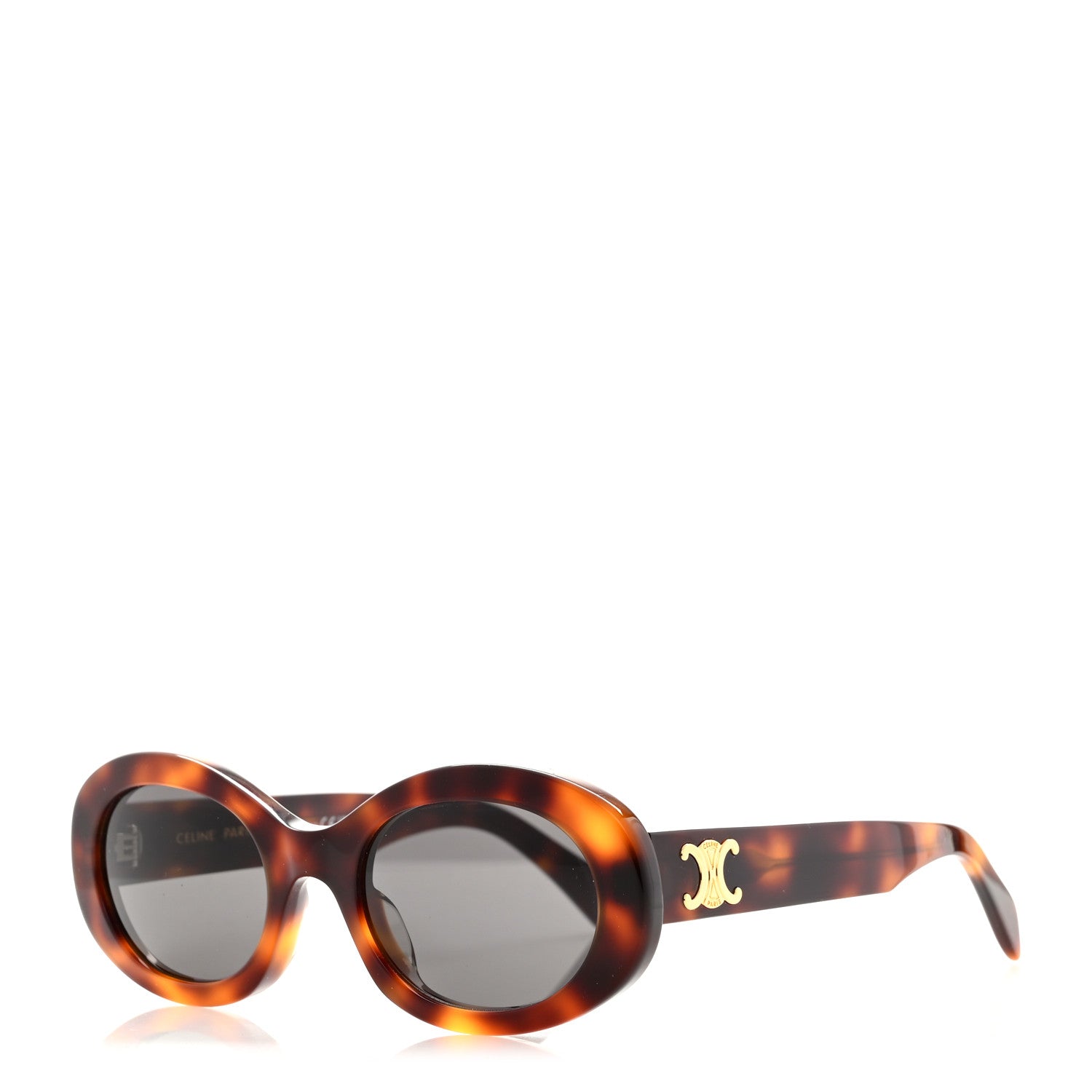 Celine Acetate Triomphe 01 Sunglasses CL 40194U Tortoise 1 of 7