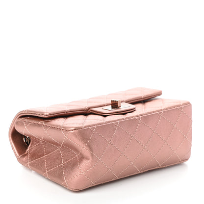 Chanel Metallic Grained Calfskin Quilted 2.55 Reissue Mini Flap Copper Pink 4 of 10
