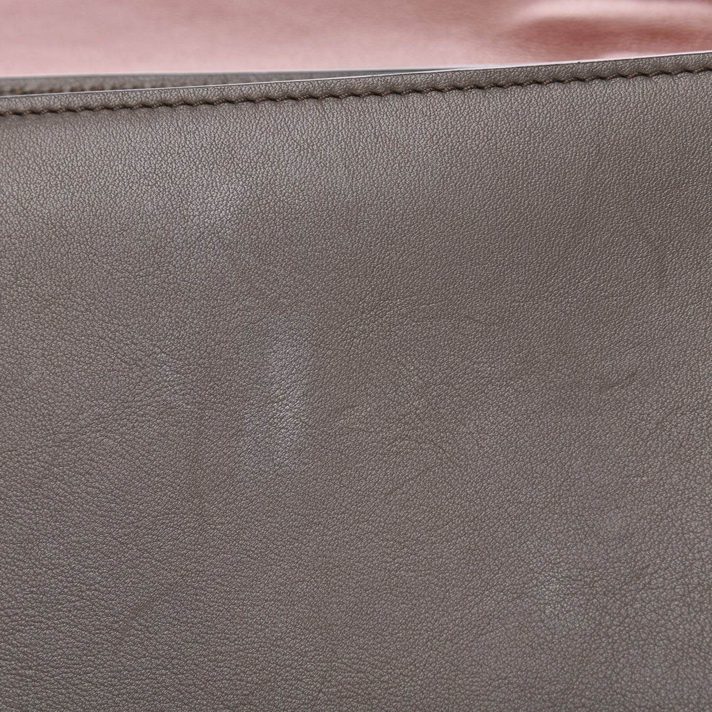 Drummed Calfskin Suede Medium Trapeze