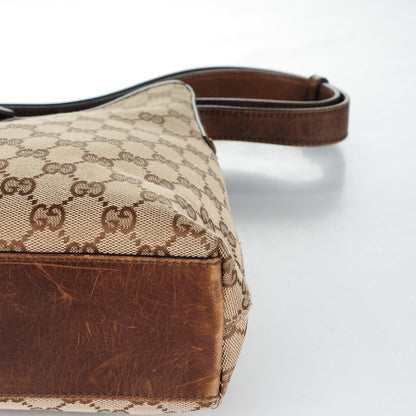 Gucci Monogram Piston Shoulder Bag Dark Brown 6 of 9