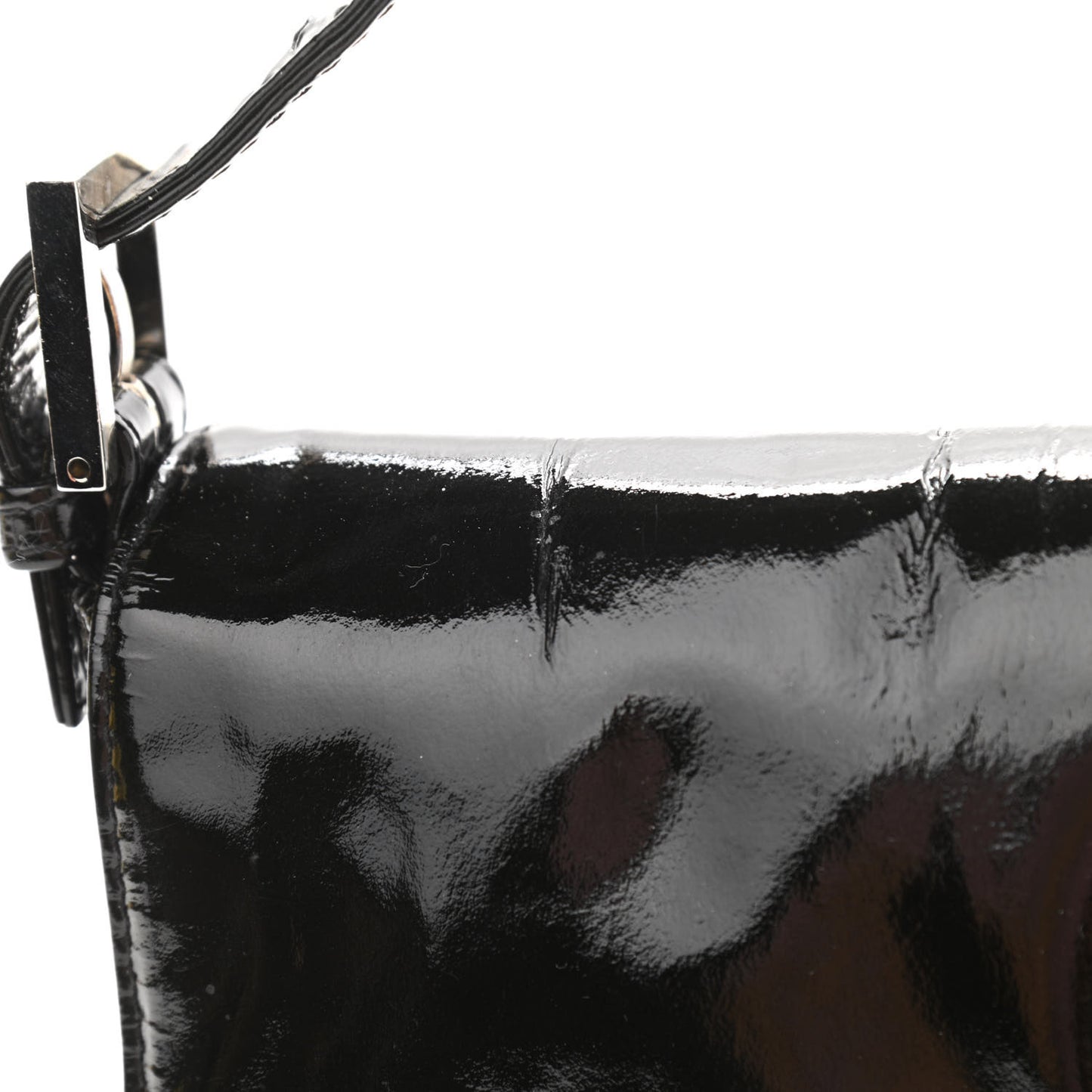 Patent Baguette Black