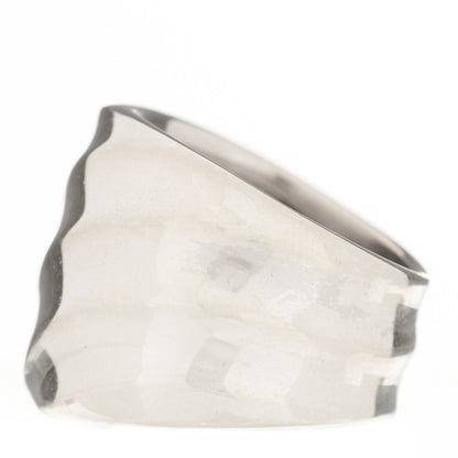 David Yurman Sterling Silver Cable Edge Saddle Ring 54 7 3 of 5