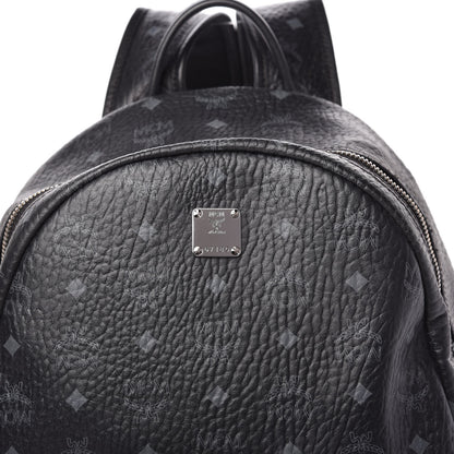 MCM Visetos Medium Side Studs Stark Backpack Black 10 of 10
