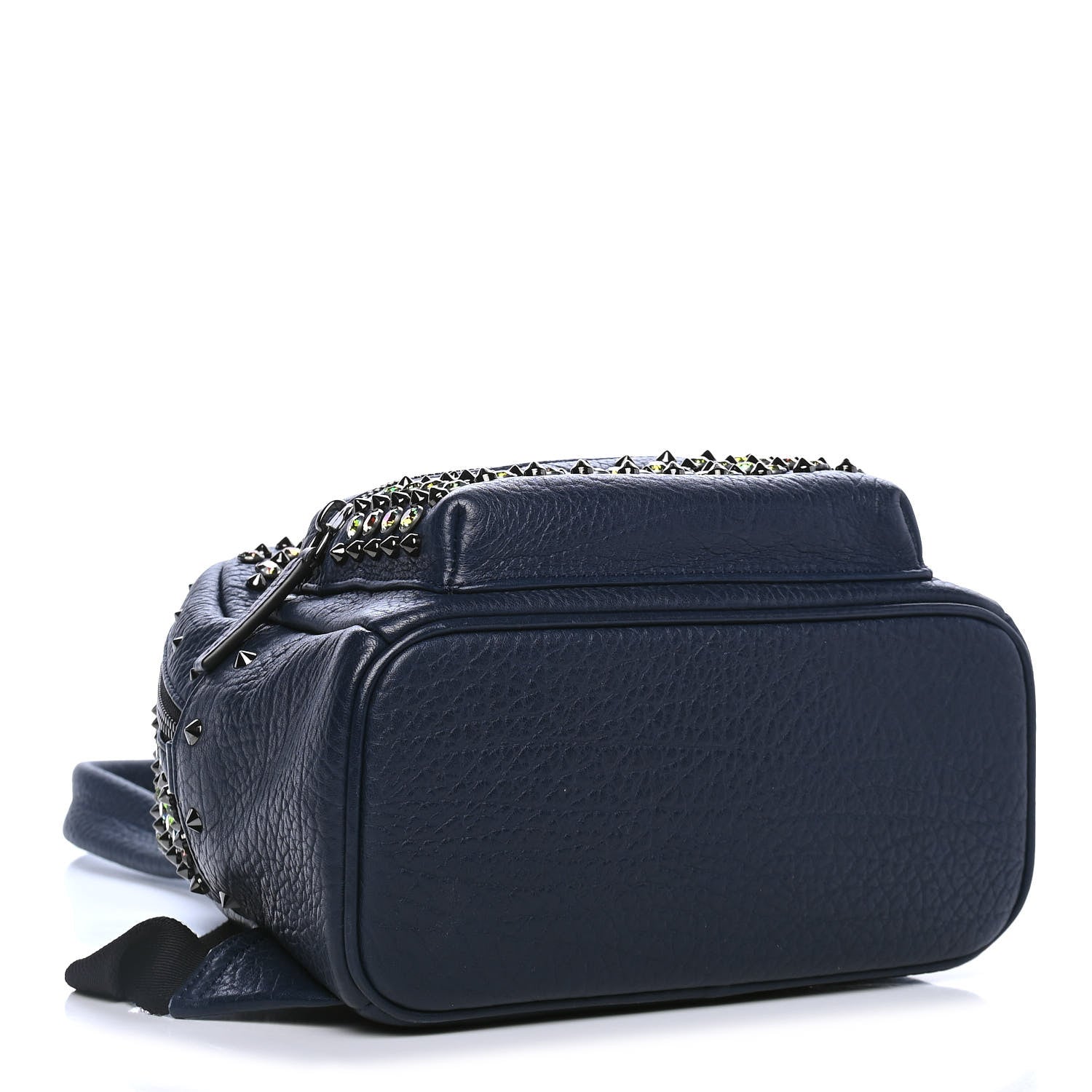 MCM Visetos Swarovski Mini Stark Diamond Backpack Dress Blue 3 of 4