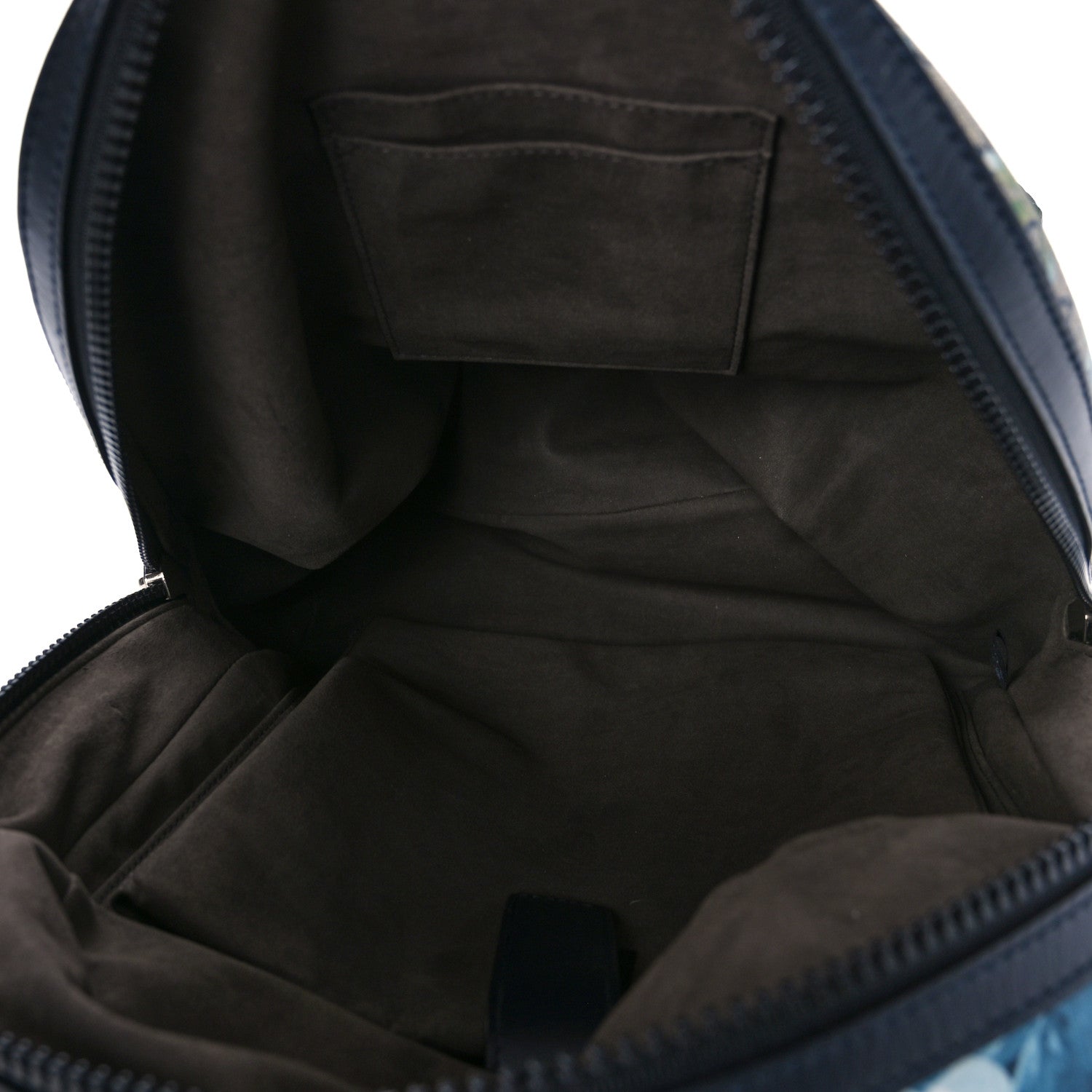 Gucci GG Supreme Monogram Blooms Medium Day Backpack Beige Blue Navy 5 of 10