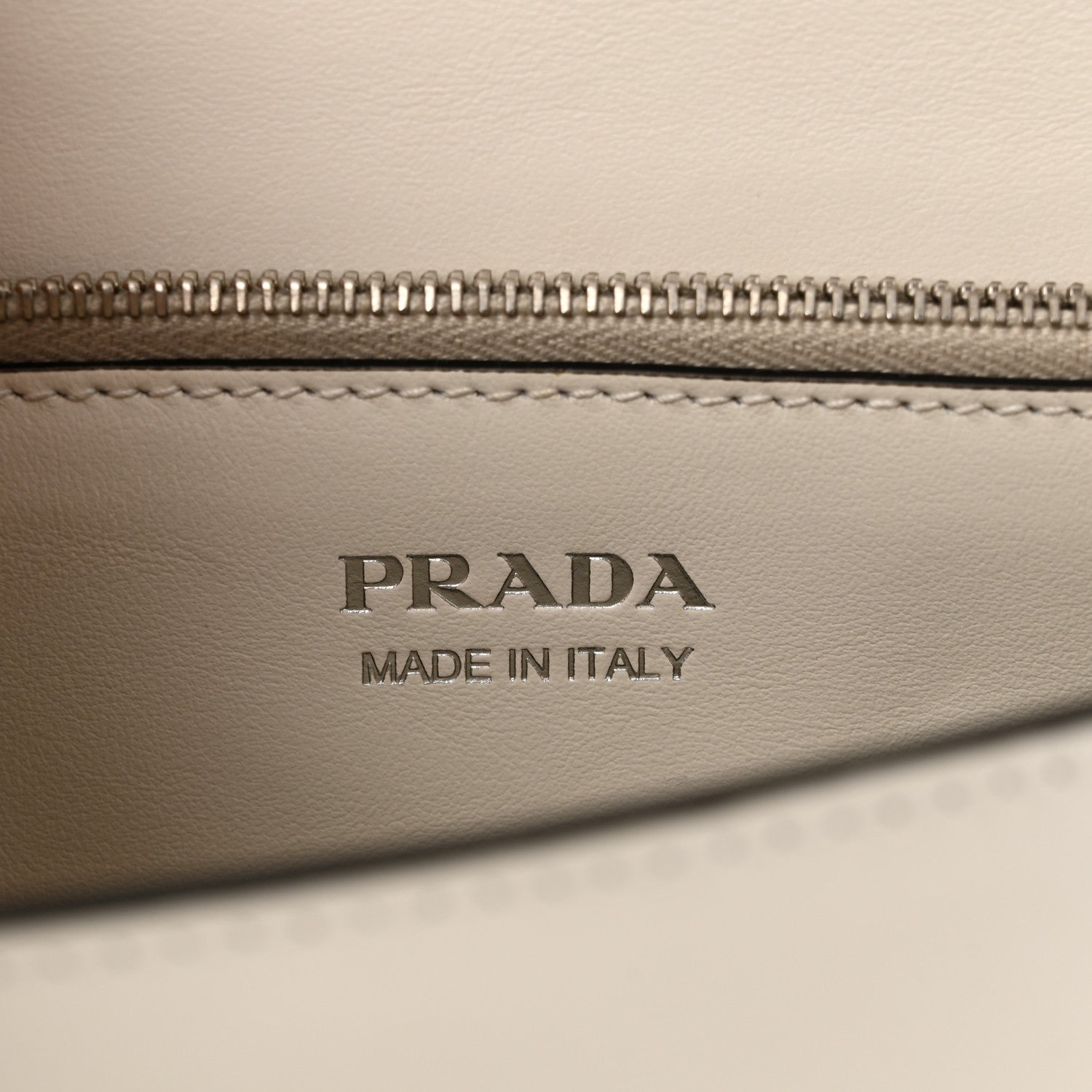 Prada Saffiano City Calfskin Studded Small Elektra Shoulder Bag White Black 6 of 9