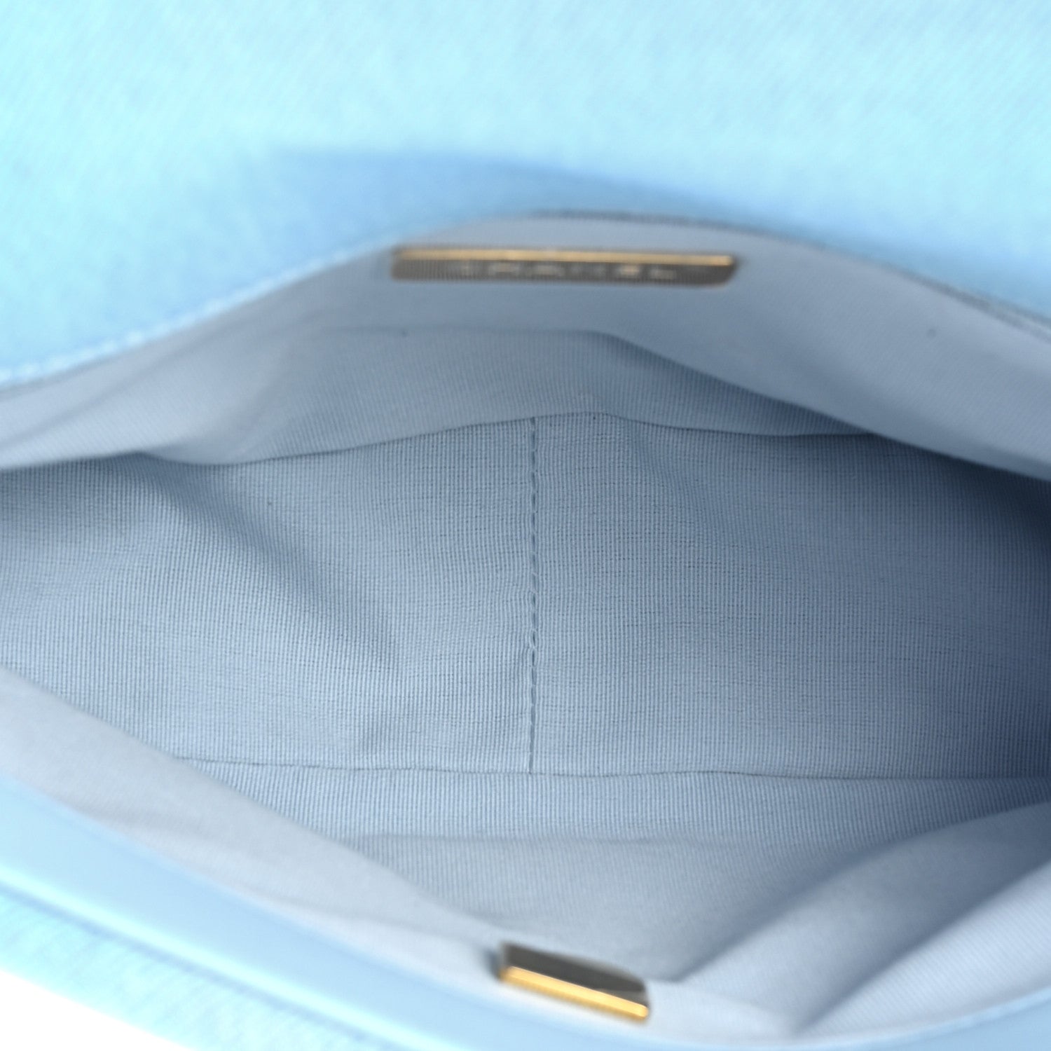 Chanel Denim Quilted Medium Chanel 19 Flap Light Blue 5 of 9