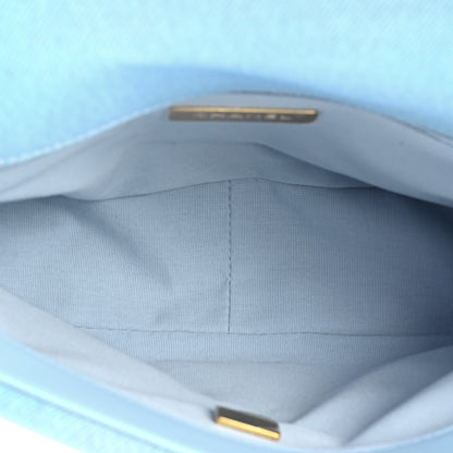 Chanel Denim Quilted Medium Chanel 19 Flap Light Blue 5 of 9