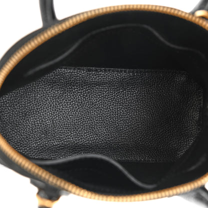 Balenciaga Grained Calfskin XXS Ville Top Handle Bag Black 5 of 8