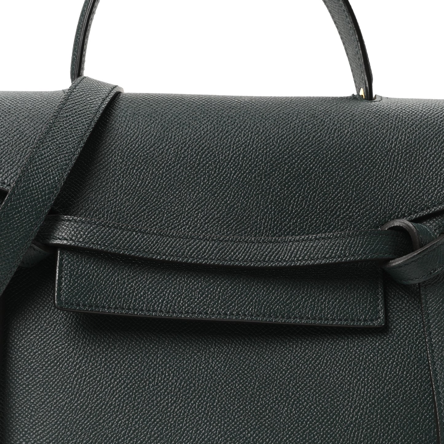 Grained Calfskin Micro Belt Bag Amazone