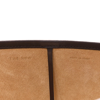 The Row Polished Saddle Calfskin Medium N/S Park Tote Chestnut 6 of 10