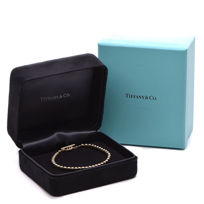 Tiffany 18K Yellow Gold 4mm Beads Toggle Bracelet 5 of 5
