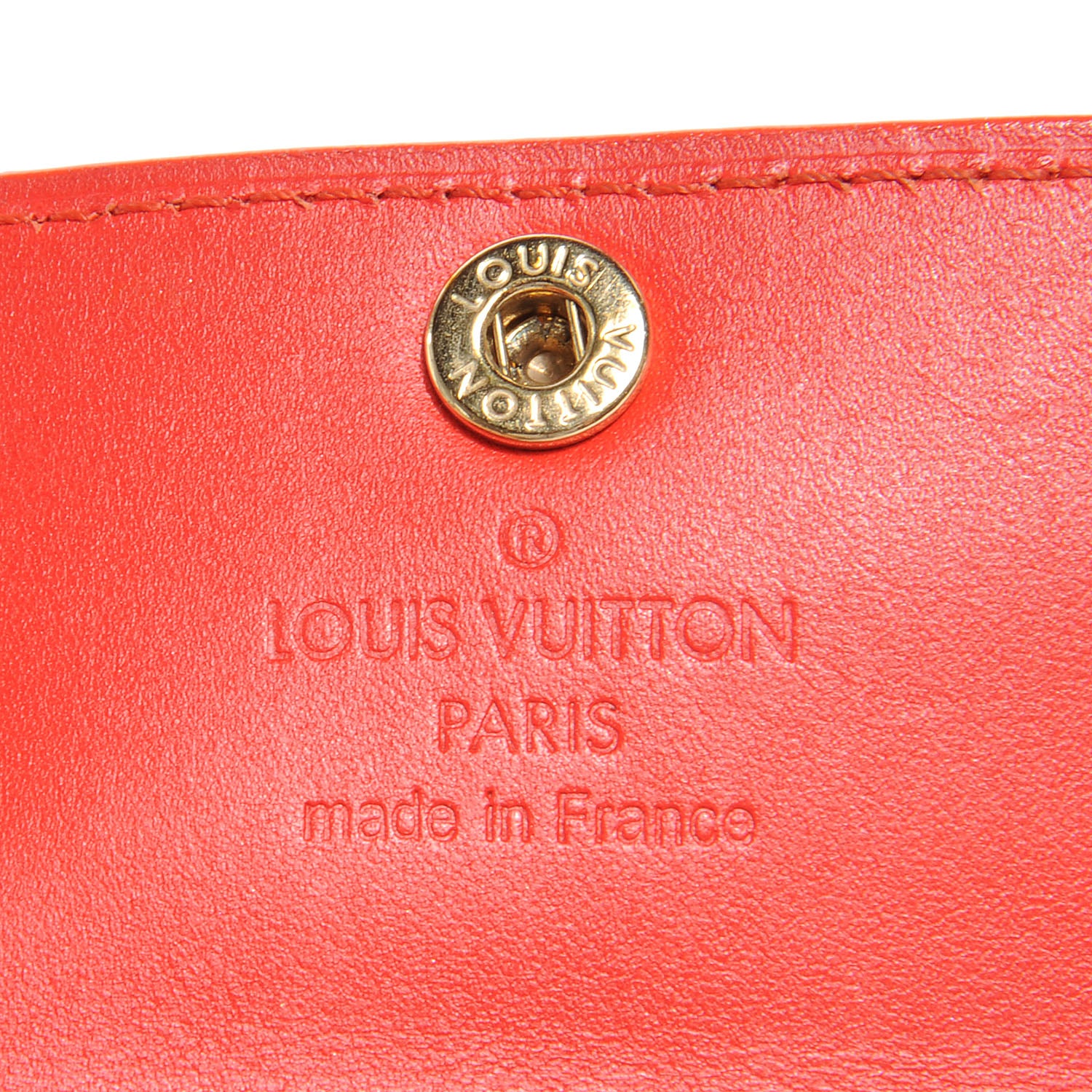 Louis Vuitton Vernis Ludlow Wallet Orange Sunset 4 of 7
