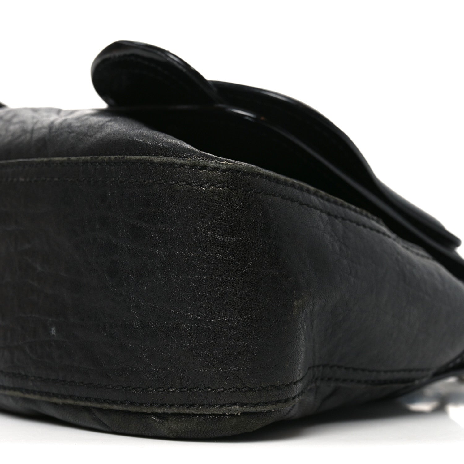 Fendi Nappa Patent B Bag Black 10 of 13